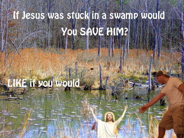 If Jesus Was Stuck In A Swamp Would You Save Him?