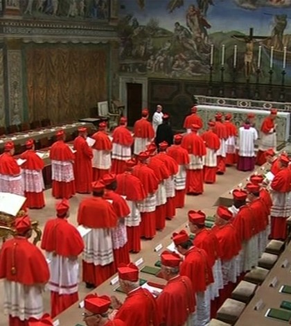 Cardinals Enter Sistine Chapel