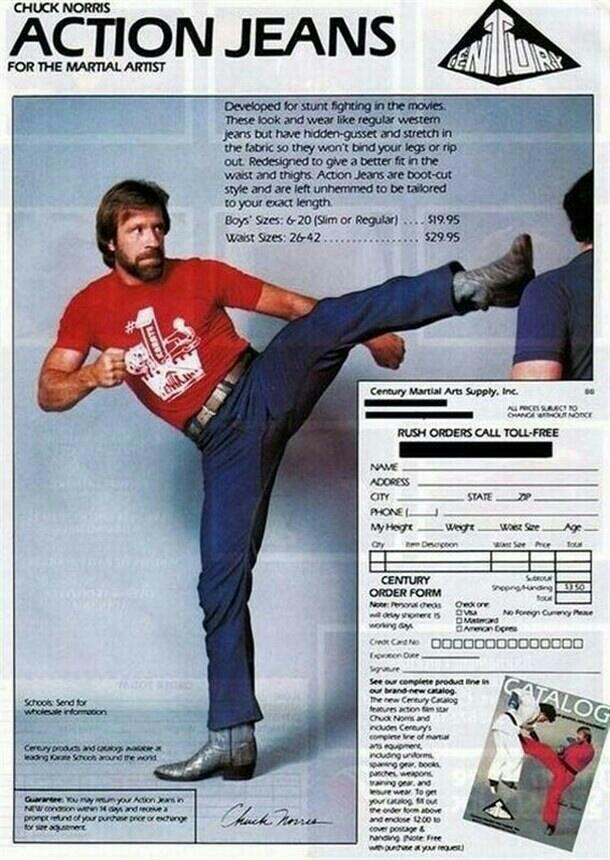 Chuck Norris Action Jeans